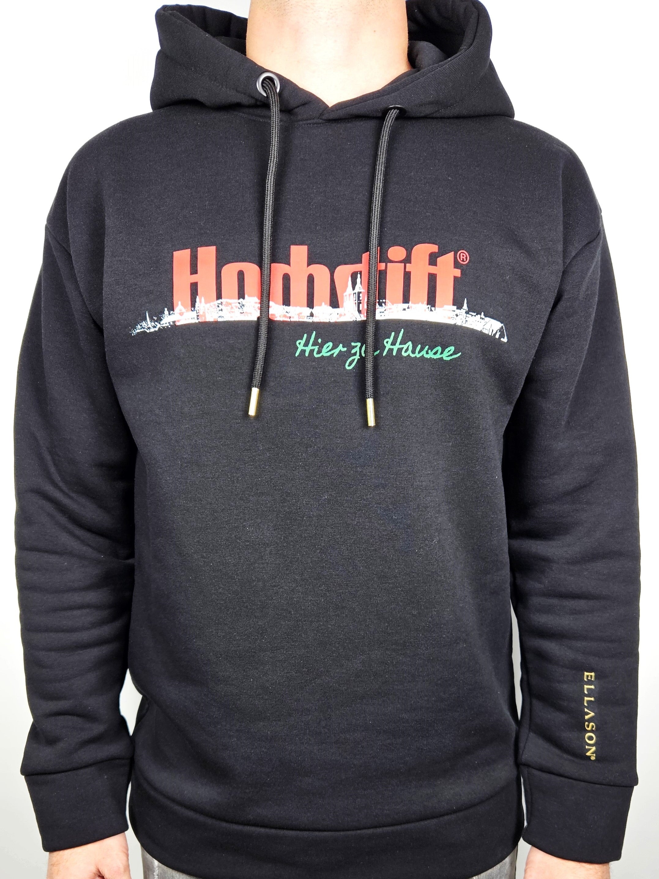 Sweat Hooddie hochstift skyblack + Special mit einem Weihnachtsbier/Sporty-Shirt