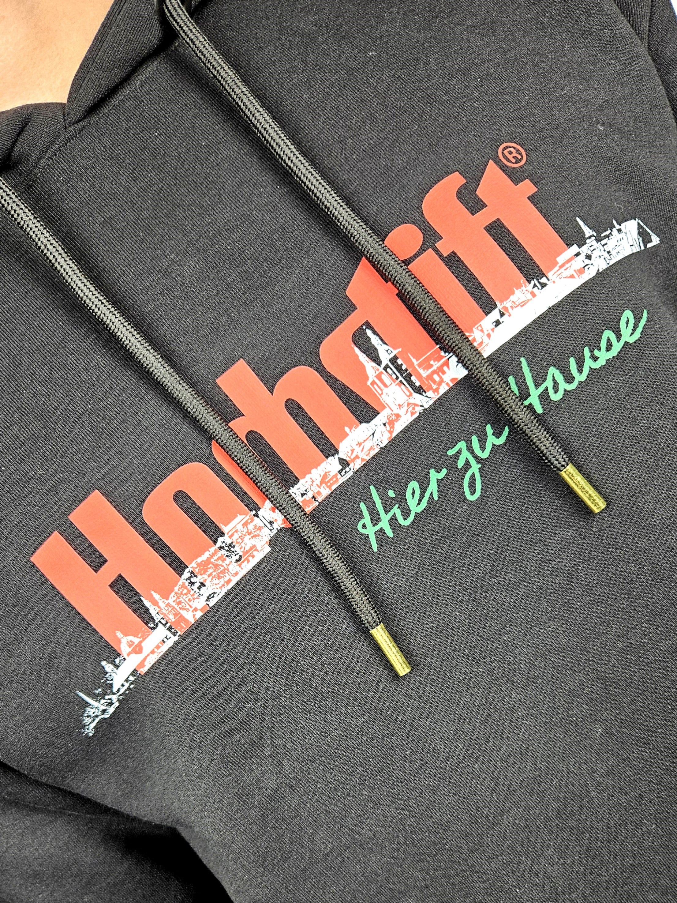 Sweat Hooddie hochstift skyblack + Special mit einem Weihnachtsbier/Sporty-Shirt