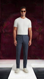 Hose Skinny Fit „Bryan“ mit Mikromuster