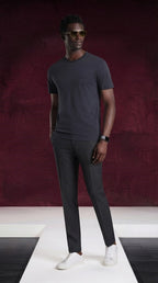 T-Shirt Super Slim Fit aus elastischer Baumwolle mit Logo auf der Herzseite