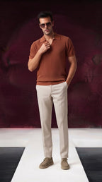 kurzärmlige Poloshirt Regular Fit aus weichem Baumwoll-Mischgewebe