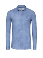 Hemd 1/1 Casuel Kent denim struckture