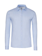 Hemd 1/1 Casuel Kent mini stribs light blue