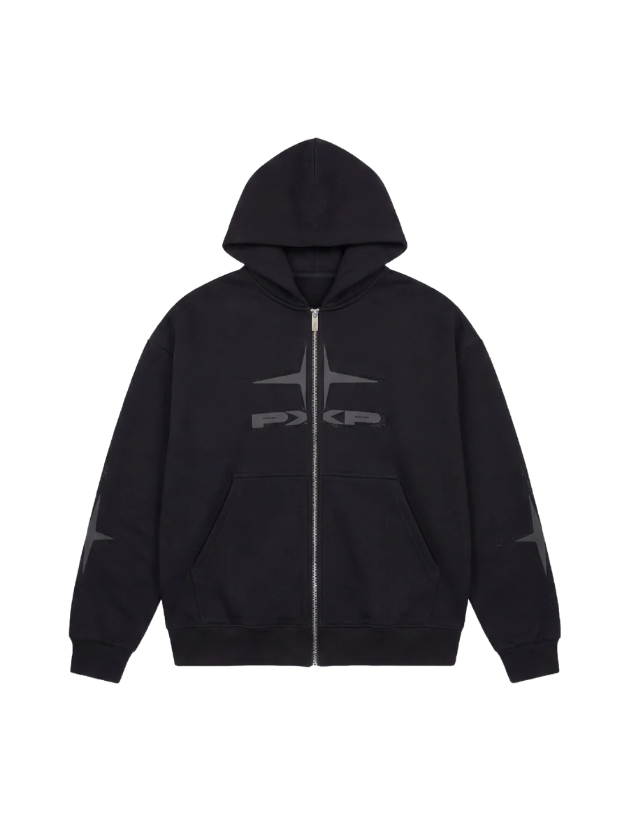 Reißverschluss Hoodie Strass