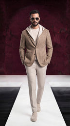 Jacket Ellegant cappuccio beige