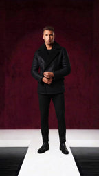 Mantel aus Kunstfell linea model