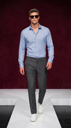Hemd 1/1 Casuel Kent light blue oxford