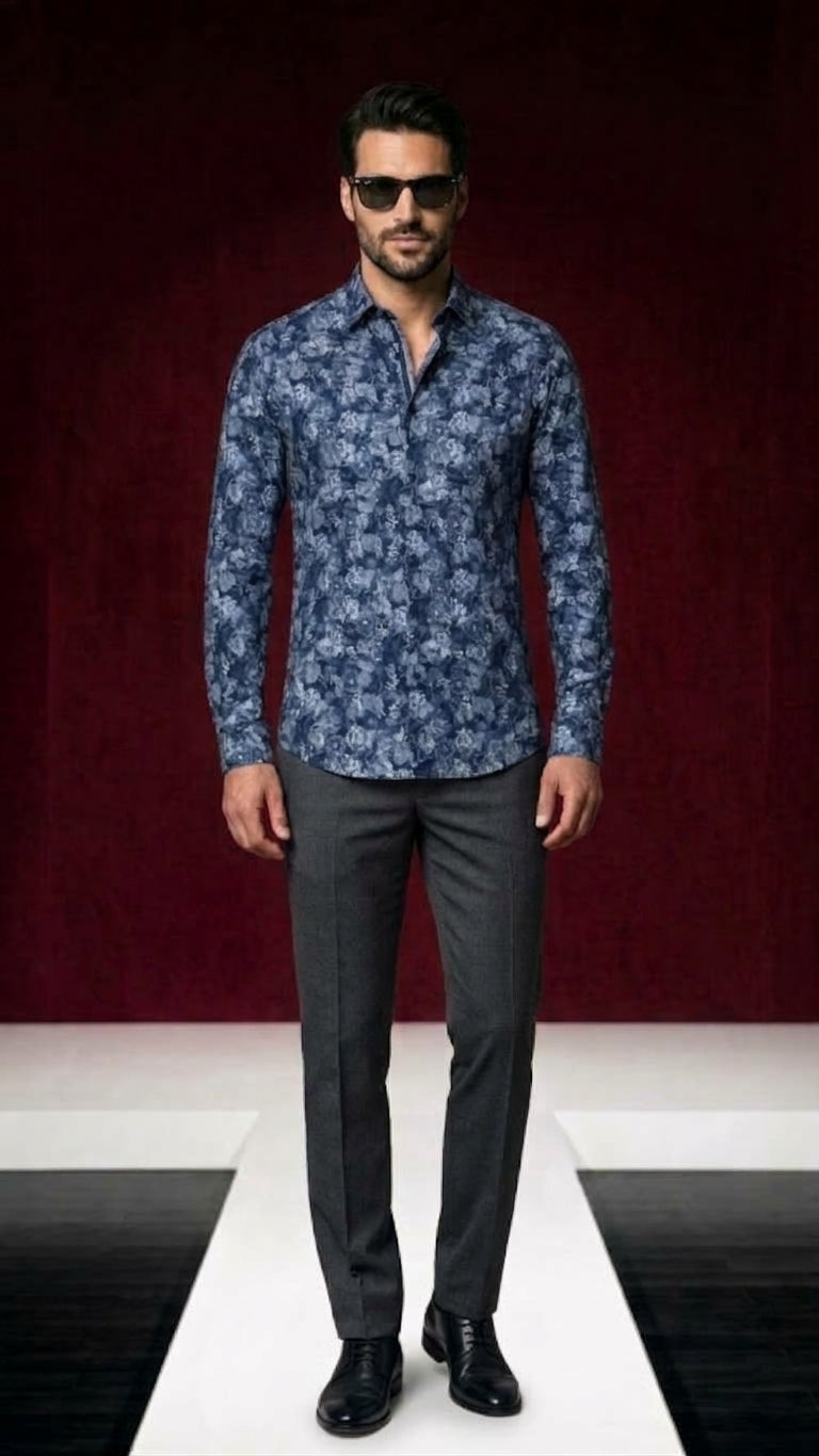 Style »Casual Kent« blue floral