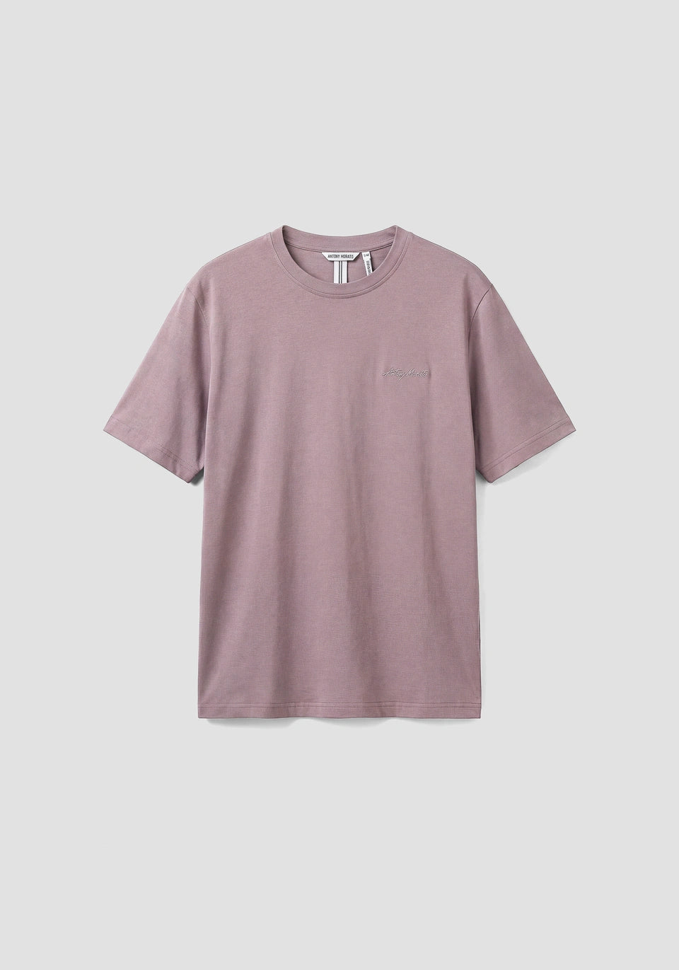 T-Shirt Regular Fit aus Baumwoll-Viskose-Mischgewebe mit gummiertem Logo
