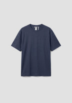 T-Shirt Regular Fit aus Baumwoll-Viskose-Mischgewebe mit gummiertem Logo