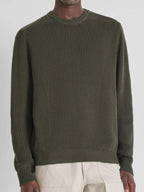 Strick Pullover military green