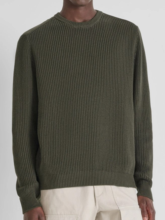 Strick Pullover military green