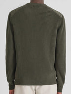 Strick Pullover military green