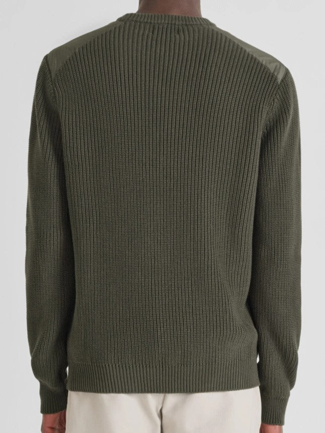 Strick Pullover military green