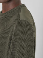 Strick Pullover military green