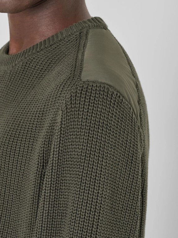 Strick Pullover military green