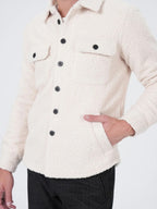 Jacke Teddy beige creme
