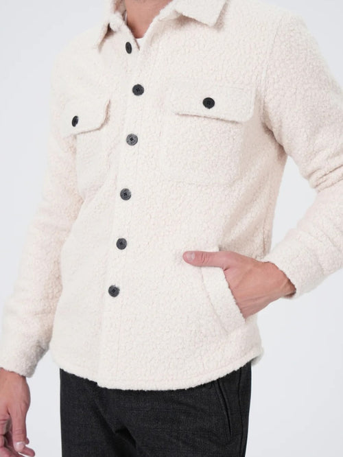 Jacke Teddy beige creme