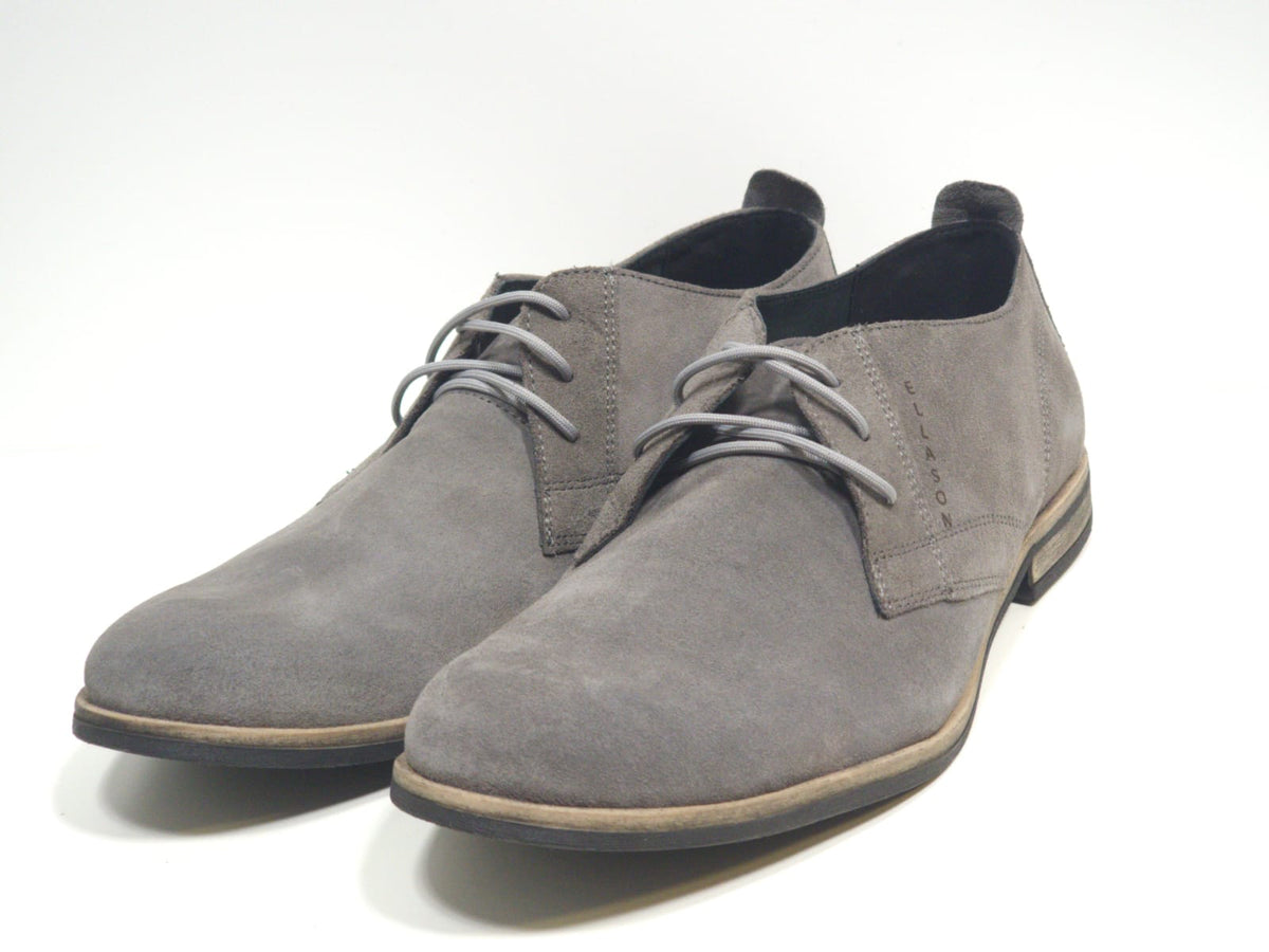 Ellason slipper velour leder schuhe salvo grau