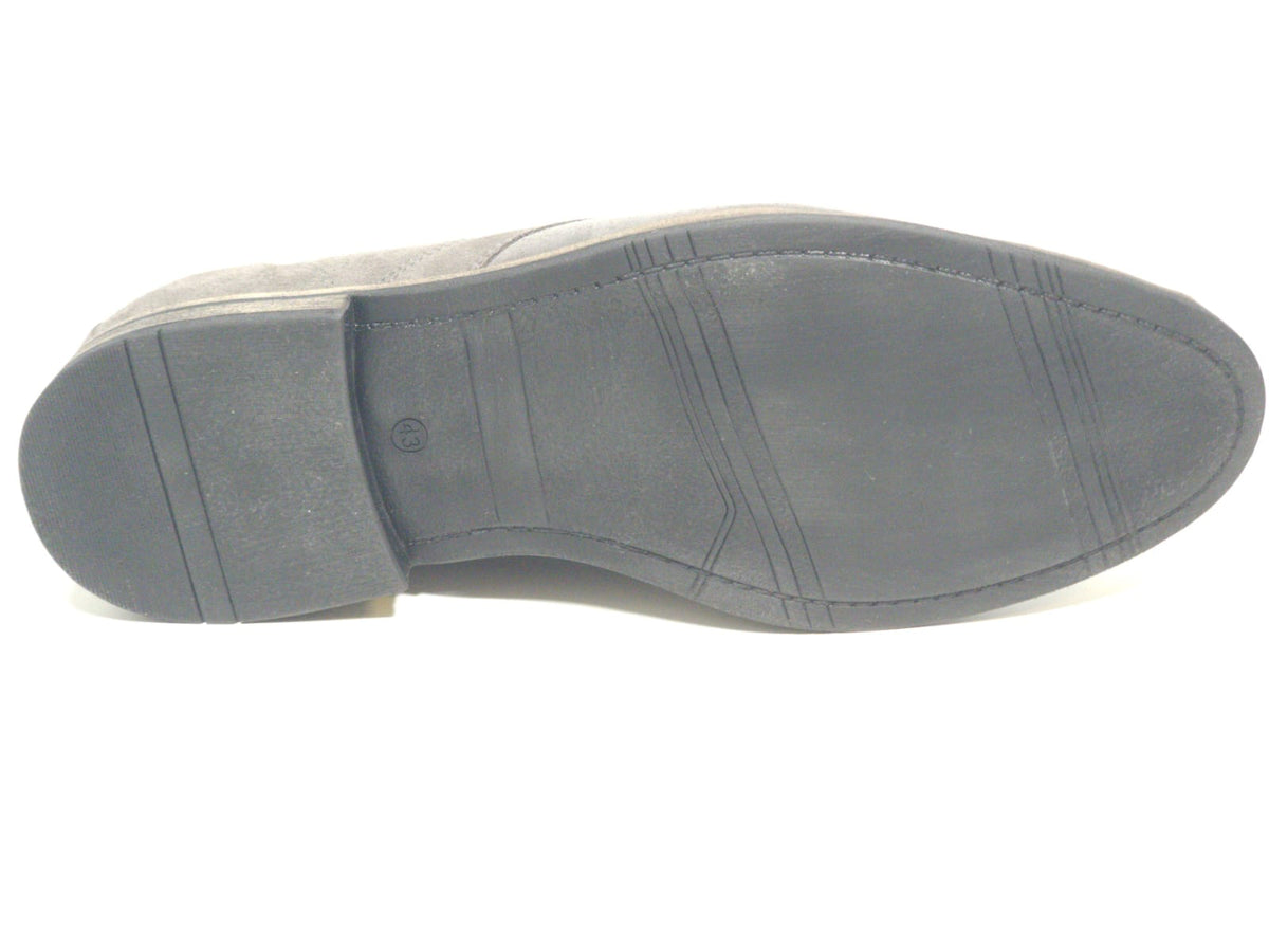 Ellason slipper velour leder schuhe salvo grau
