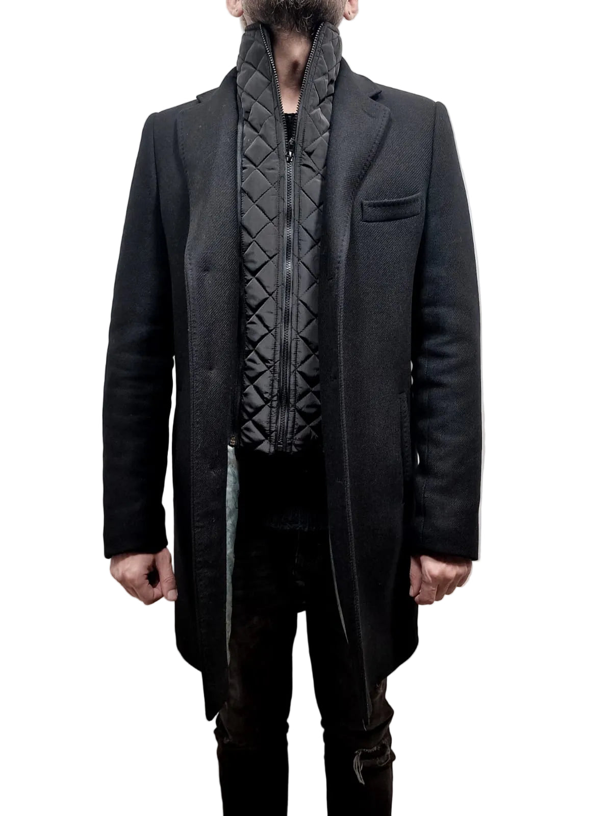 Mantel wolle coletto schwarz