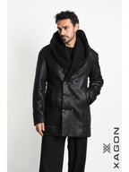 Mantel aus Kunstfell linea model