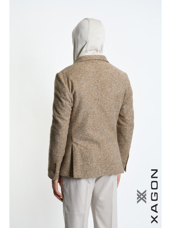 Jacket Ellegant cappuccio beige