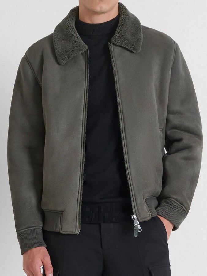 Jacke Blouson Bomber dark army