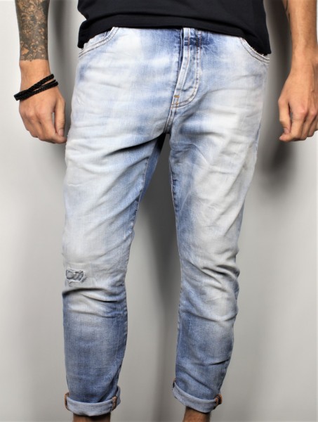 Jeans Tapered ice blu