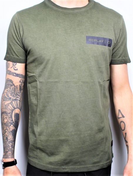 Shirt T-Shirt logo olive
