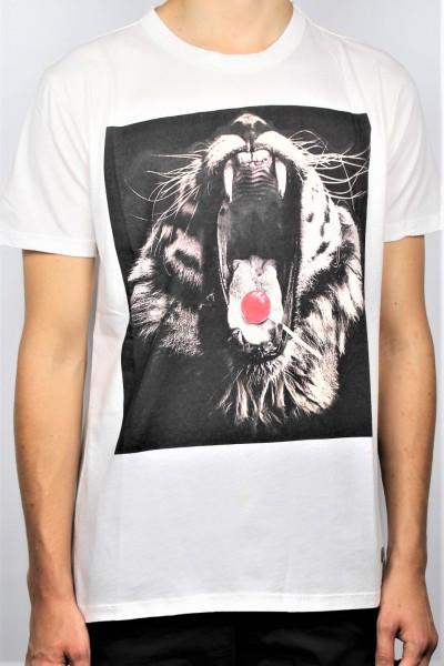 Shirt T-Shirt stampa tigre bianco